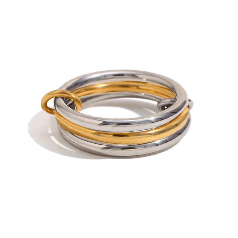 Modern Four-Band Copper Ring