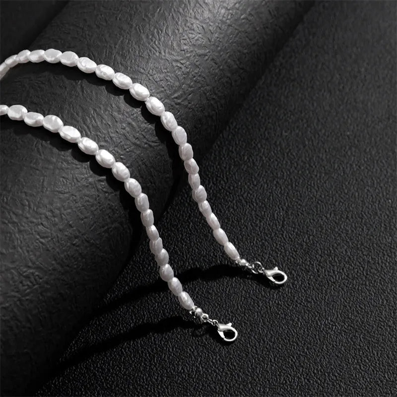Elegant Pearl Choker Necklace